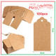 Blank Kraft Gift Tags - Pack of 100